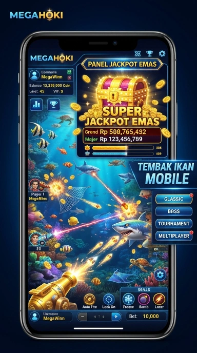 Layar utama megahoki — antarmuka bersih setelah instalasi